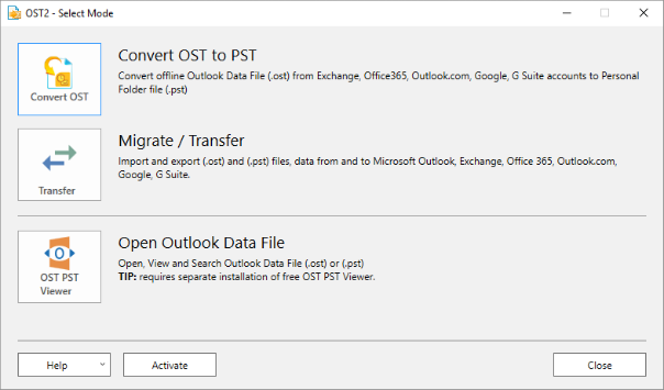 Windows 7 OST2 PST Converter 2.13 full