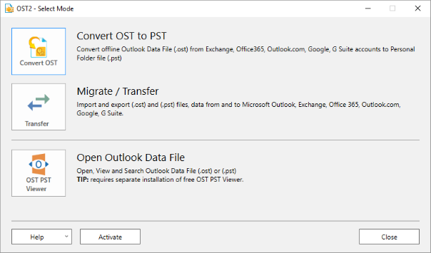 OST2 PST Converter Windows 11 download