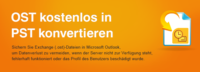Sichern Sie Exchange (.ost)-Dateien in Microsoft Outlook, um Datenverlust zu vermeiden, wenn der Server nicht zur Verfügung steht, fehlerhaft funktioniert oder das Profil des Benutzers beschädigt wurde.
