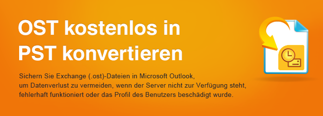 Sichern Sie Exchange (.ost)-Dateien in Microsoft Outlook, um Datenverlust zu vermeiden, wenn der Server nicht zur Verfügung steht, fehlerhaft funktioniert oder das Profil des Benutzers beschädigt wurde.
