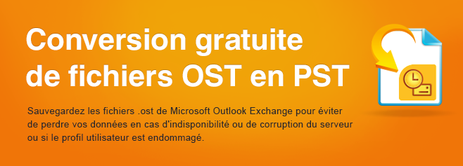 Sauvegardez les fichiers .ost de Microsoft Outlook Exchange pour éviter de perdre vos données en cas d'indisponibilité ou de corruption du serveur ou si le profil utilisateur est endommagé.
