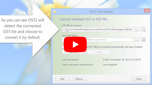 How to convert Outlook OST to PST files