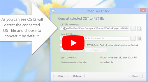 How to convert OST file to PST online