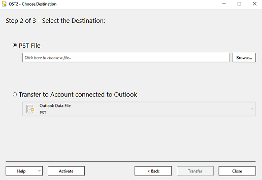 Recover Exchange mailbox data with OST PST Converter