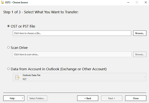 Move (.ost) file into Outlook or Exchange